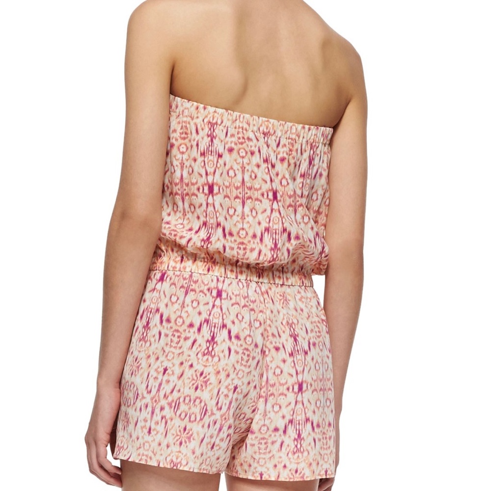 JOIE SILK STRAPLESS PRINTED ROMPER - Picture 6 of 8